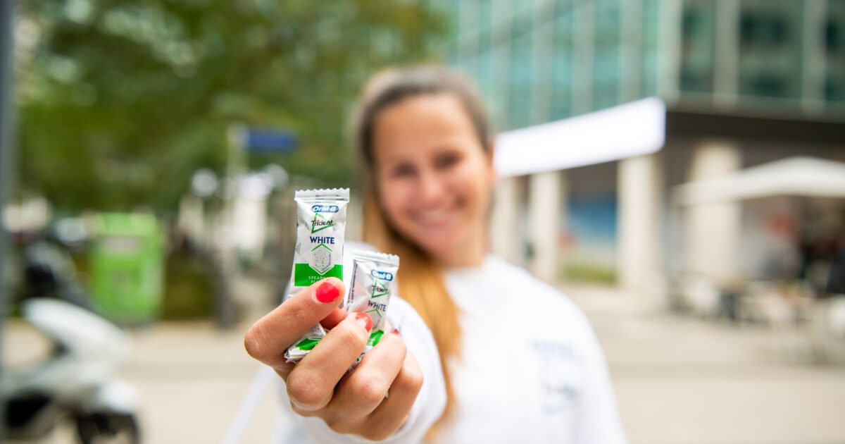 Boost Activate distribui amostras de TRIDENT ORAL B White em todo o paísSITE_IMAGE_ALT_SUFFIX
