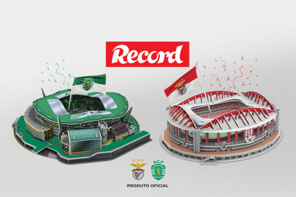 Puzzles 3D dos estádios dos clubes com o Record